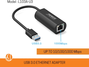 FIDECO(L103A-U3)(L103C-U3)-USB LAN 3.0 Giblink 1000Mbps - Zapcart Technology Qatar