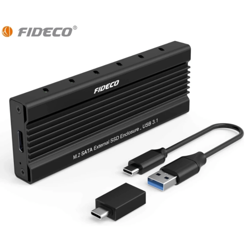 FIDECO(M203CS)-M.2 (NGFF) TYPE-C To SSD Aluminum CASING-B-KEY - Zapcart Technology Qatar