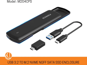 FIDECO(M204CPS)-USB3.1 TO M.2 NVME SSD & NGFF SSD ENCLOSURE (B-KEY&M-KEY) - Zapcart Technology Qatar