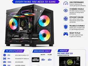 Gadget Zone Customized Gaming PC Set June Package (ENTRY) - Set E (Bundle with MSI Gaming Monitor) - Zapcart Technology Qatar