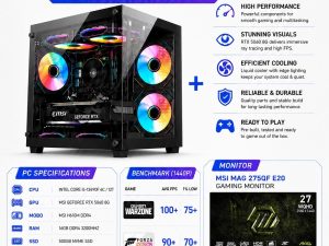 Gadget Zone Customized Gaming PC Set June Package (RTX5060 Series) - Set B (Bundle with MSI Gaming Monitor) - Zapcart Technology Qatar