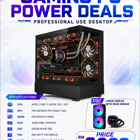 Gadget Zone Customized Gaming PC Set June Package (RTX5060 Series) - Set E - Zapcart Technology Qatar