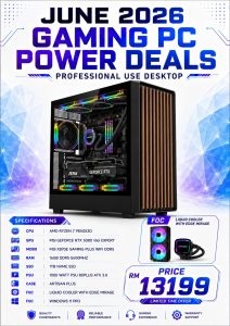 Gadget Zone Customized Gaming PC Set June Package (RTX5080 Series) - Set A (AMD) - Zapcart Technology Qatar