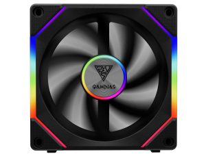 Gamdias 30mm Thick PWM fan/ ARGB fan (1 PC) - AEOLUS P2-1201 - Zapcart Technology Qatar