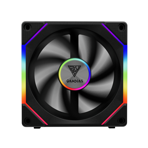 Gamdias 30mm Thick PWM fan/ ARGB fan (1 PC) - AEOLUS P2-1201 - Zapcart Technology Qatar