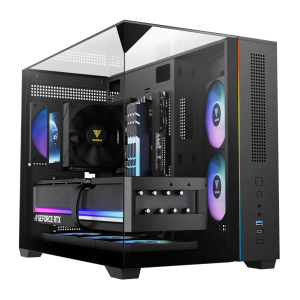 GAMDIAS ATLAS M3M M-ATX Gaming Casing (With 3 ARGB Fan) - Zapcart Technology Qatar