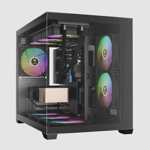 GAMDIAS AURA GC10M ARGB SPACIOUS PANORAMIC ARGB MICRO-TOWER CASE - Zapcart Technology Qatar