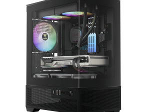 GAMDIAS AURA GC9M ELITE ARGB COMPACT PANORAMIC ARGB MICRO-TOWER CASE, Seamless Tempered Glass Display, 3 Built-in 120mm ARGB Fans, Magnetic Dust Filter - Zapcart Technology Qatar