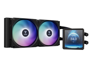 GAMDIAS AURA GL240 LCD ARGB LIQUID COOLER - Zapcart Technology Qatar