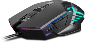 GAMDIAS AURA GS4 Multicolor Gaming Mouse - 6 Multi-functional Keys, 3600-DPI Optical Sensor - Zapcart Technology Qatar