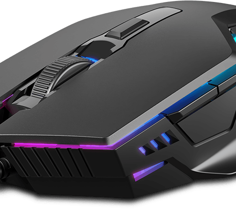 GAMDIAS AURA GS4 Multicolor Gaming Mouse - 6 Multi-functional Keys, 3600-DPI Optical Sensor - Zapcart Technology Qatar