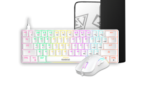Gamdias Hermes E4 3-in-1 Gaming Combo [61 KEY Mechanical Keyboard + mouse + LARGE Mousepad] - Zapcart Technology Qatar