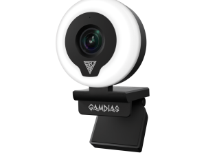 Gamdias IRIS M1 - Streaming Webcam ( True FHD 1080P / 60 FPS ) Adjustable Ring Light: 3-level Temperature and Brightness - Zapcart Technology Qatar
