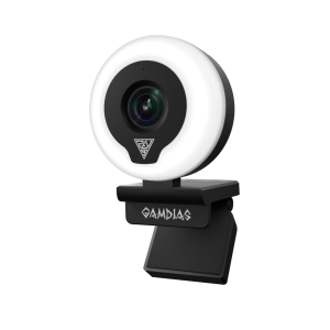 Gamdias IRIS M1 - Streaming Webcam ( True FHD 1080P / 60 FPS ) Adjustable Ring Light: 3-level Temperature and Brightness - Zapcart Technology Qatar