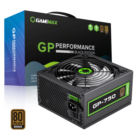 GAMEMAX 80 plus Bronze Certified GP-750 None-Modular PSU - Zapcart Technology Qatar
