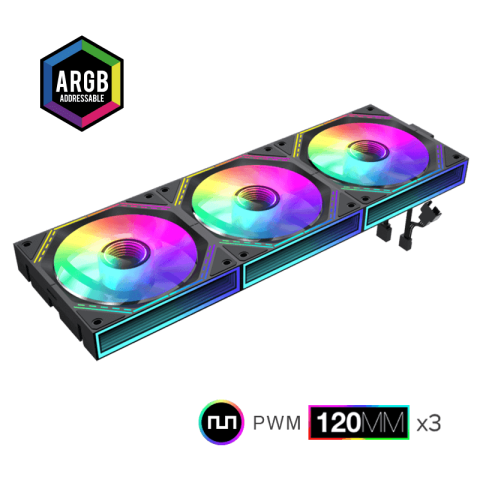 GAMEMAX FN12A-S3I 120mm ARGB PWM Fan x3 - Zapcart Technology Qatar