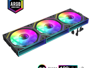 GAMEMAX FN12A-S3I-R Reverse 120mm ARGB PWM fan X3 - Zapcart Technology Qatar