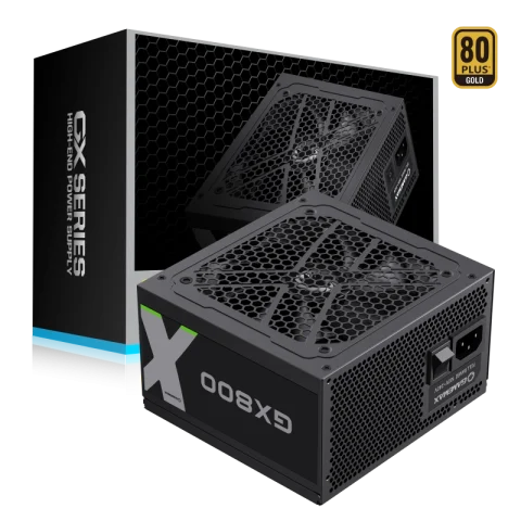 GAMEMAX GX-800 80+ Gold Wired Black ATX Power Supply - Zapcart Technology Qatar