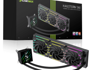 GAMEMAX HAILSTORM 360 High-Performance Modular LCD Screen CPU Cooler - Zapcart Technology Qatar