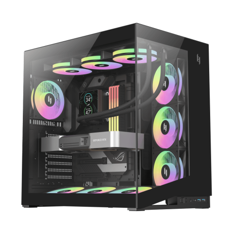 Gamemax NEX C56 Dual-chamber ATX PC Casing - Zapcart Technology Qatar