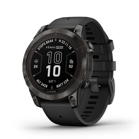 GARMIN fēnix 7 Pro – Sapphire Solar Edition Advanced GPS Multisports Smartwatch with Solar Charging Carbon Gray DLC Titanium with Black Band - Zapcart Technology Qatar