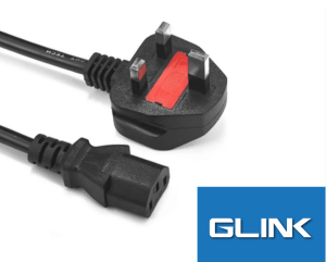 GLINK-1.5MM-1.5M)-Power Cord (UK) Fused 1.5 Meters C13 cable for PC Desktop TV Monitor Rice Cooker Filter with 3 PIN 16Amp Fuse (1.5MM - Zapcart Technology Qatar