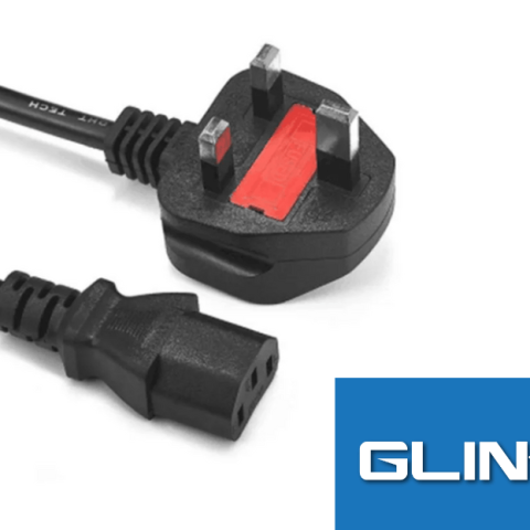 GLINK-1.5MM-1.5M)-Power Cord (UK) Fused 1.5 Meters C13 cable for PC Desktop TV Monitor Rice Cooker Filter with 3 PIN 16Amp Fuse (1.5MM - Zapcart Technology Qatar