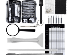 GLINK 133-IN-1 Multifunctional Screwdriver Set Leather Precision Tool Screw for PC Glasses Mobile Phone Laptop (TL08GY) - Zapcart Technology Qatar