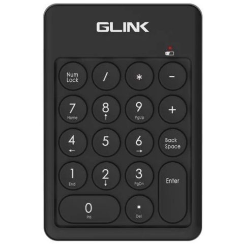 GLINK-2.4G WIRELESS NUMERIC KEYPAD USB 2.0 WITH 18 KEY OFFICE HOTKEYS - Zapcart Technology Qatar