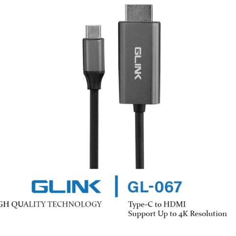 GLINK (GL-067) -2M TPYE-C TO HDMI 4K/60HZ - Zapcart Technology Qatar