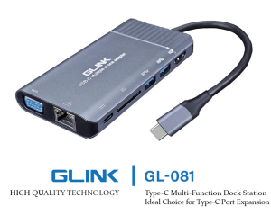 GLINK (GL-081) - TYPE C MULTI-FUNTION DOCKS STATION - Zapcart Technology Qatar