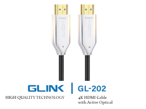 GLINK (GL-202) OPTICAL HDMI CABLE CABLE 4K - 5M/10M/20M/30M/50M/60M/100M/120M - Zapcart Technology Qatar