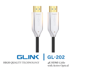 GLINK (GL-202) OPTICAL HDMI CABLE CABLE 4K - 5M/10M/20M/30M/50M/60M/100M/120M - Zapcart Technology Qatar