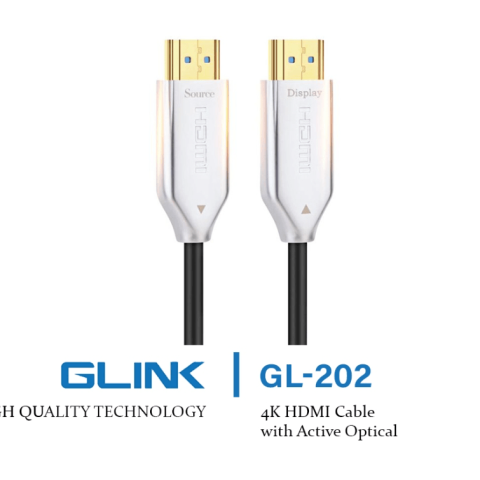 GLINK (GL-202) OPTICAL HDMI CABLE CABLE 4K - 5M/10M/20M/30M/50M/60M/100M/120M - Zapcart Technology Qatar