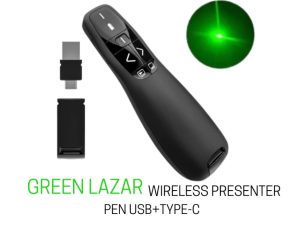 GLINK - GREEN LASER Wireless Presenter Pen USB+TYPE-C Pointer PPT Remote Control Presentation - Zapcart Technology Qatar