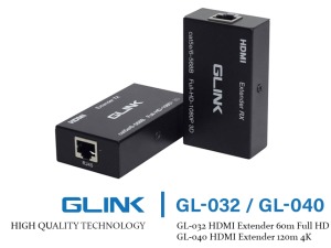 GLINK-HDMI EXTENDER ETHERNET GL-032 / GL-040 - Zapcart Technology Qatar