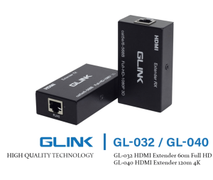 GLINK-HDMI EXTENDER ETHERNET GL-032 / GL-040 - Zapcart Technology Qatar