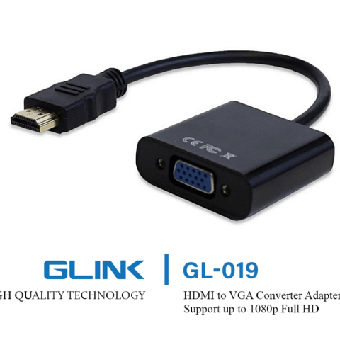 GLINK- HDMI TO VGA CONVERTER SUPPORT RESOLUTIONS UP TO 1080P (GL-019) - Zapcart Technology Qatar