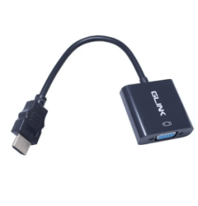 GLINK- HDMI TO VGA CONVERTER WITH 3.5MM WITH AUDIO PORT SUPPORT RESOLUTIONS UP TO 1080P (GL-001) (CB306BK) (CB306WH) - Zapcart Technology Qatar