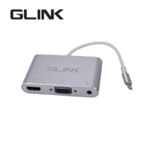 GLINK- LIGHTNING DIGITAL AV ADAPTER TO HDMI +VGA (GL-010) - Zapcart Technology Qatar