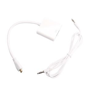GLINK Micro HDMI TO VGA WITH Audio Out (CB124WH) (CB124BK) - Zapcart Technology Qatar