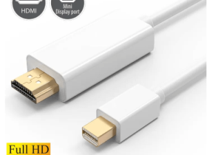 GLINK-MINI DISPLAY PORT TO HDMI CABLE (1.8M) (CB29WH) - Zapcart Technology Qatar
