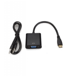 GLINK MINI HDMI TO VGA (WITH AUDIO OUT) (CB123BK) - Zapcart Technology Qatar