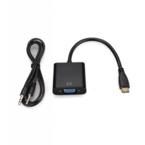 GLINK MINI HDMI TO VGA (WITH AUDIO OUT) (CB123BK) - Zapcart Technology Qatar