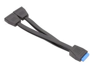 GLINK Motherboard USB 3.0 19PIN Header 1 to 2 Extension Splitter adapter Cable - Zapcart Technology Qatar