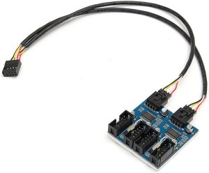 GLINK Motherboard USB 9 Pin Header Splitter Cable Desktop USB2.0 HUB Connector Adapter - Zapcart Technology Qatar