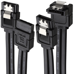 GLINK-ORIGINAL ASUS (Straight / Right Angle) Cable 6Gbps 3.0 SATA Serial ATA Data Cable With Clip For HDD/SSD HDD-42CM - Zapcart Technology Qatar