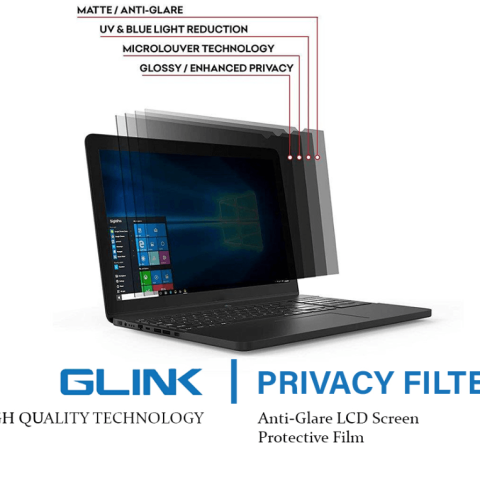 GLINK Privacy Filter Anti-Glare LCD Screen Protective Film For Laptop - Zapcart Technology Qatar