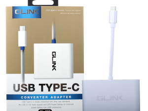 GLINK- TYPE C TO TYPE C + VGA + USB TYPE C MALE TO TYPE C FEMALE +VGA FEMALE (GL-007D) - Zapcart Technology Qatar