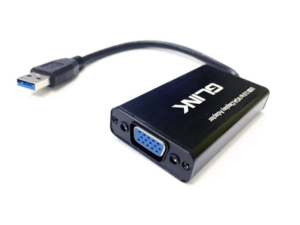 GLINK- USB 3.0 TO VGA ADAPTER SUPPORT RESOLUTIONS UP TO 1920 X 1080P (GL-008) (CB307BK) - Zapcart Technology Qatar